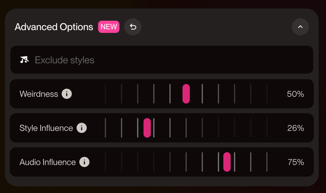 The important sliders